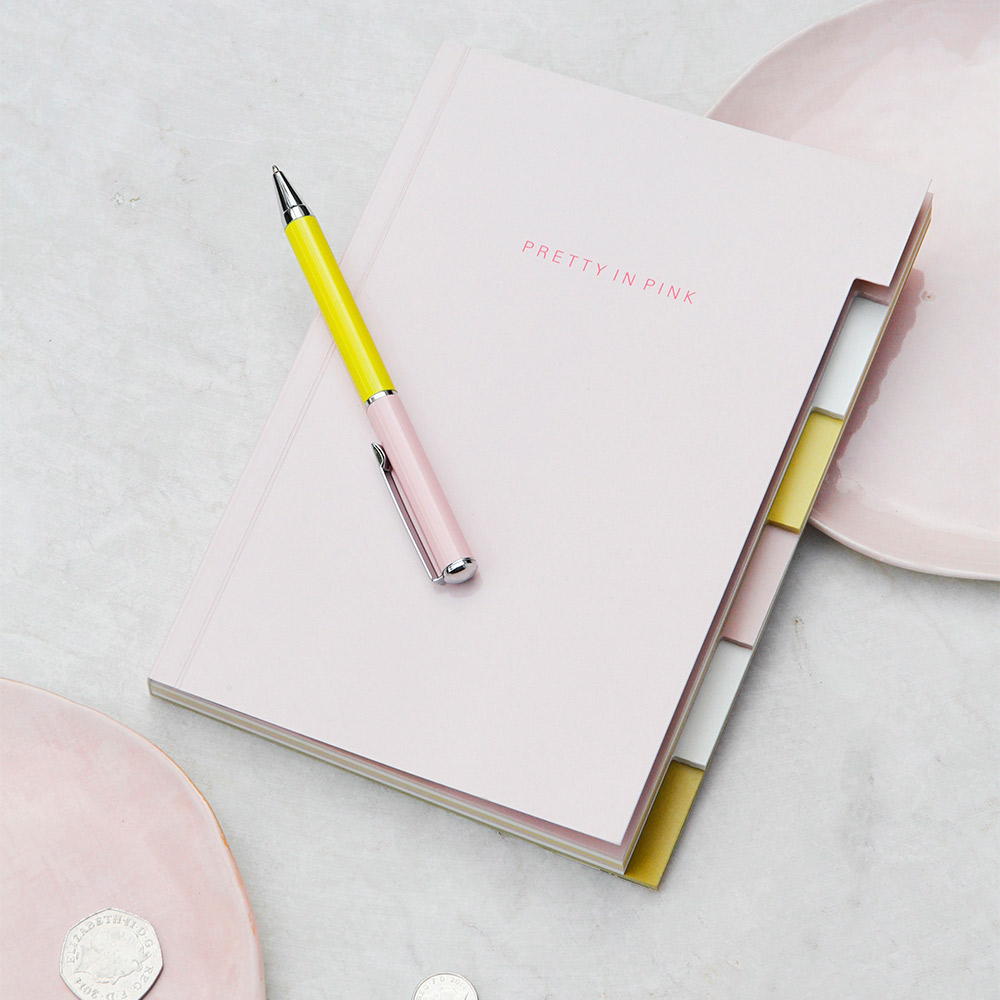 Pink Patent Multi Tab Notebook By Caroline Gardner